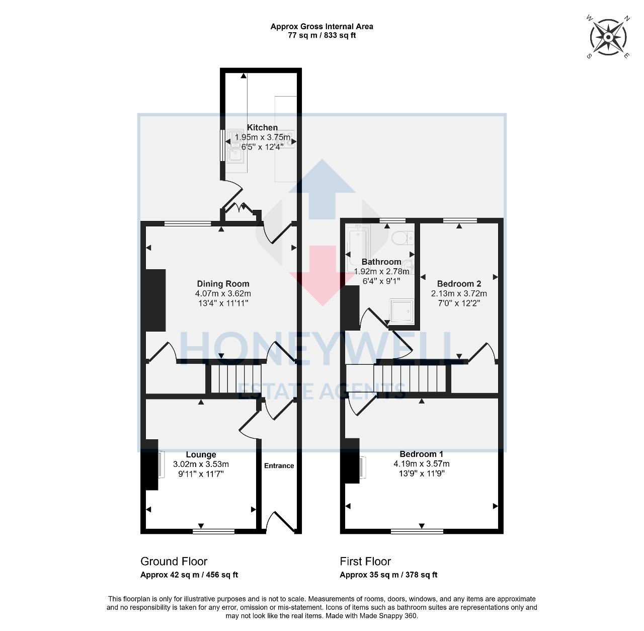 Floorplan of Newton Street, Clitheroe, BB7 1DD