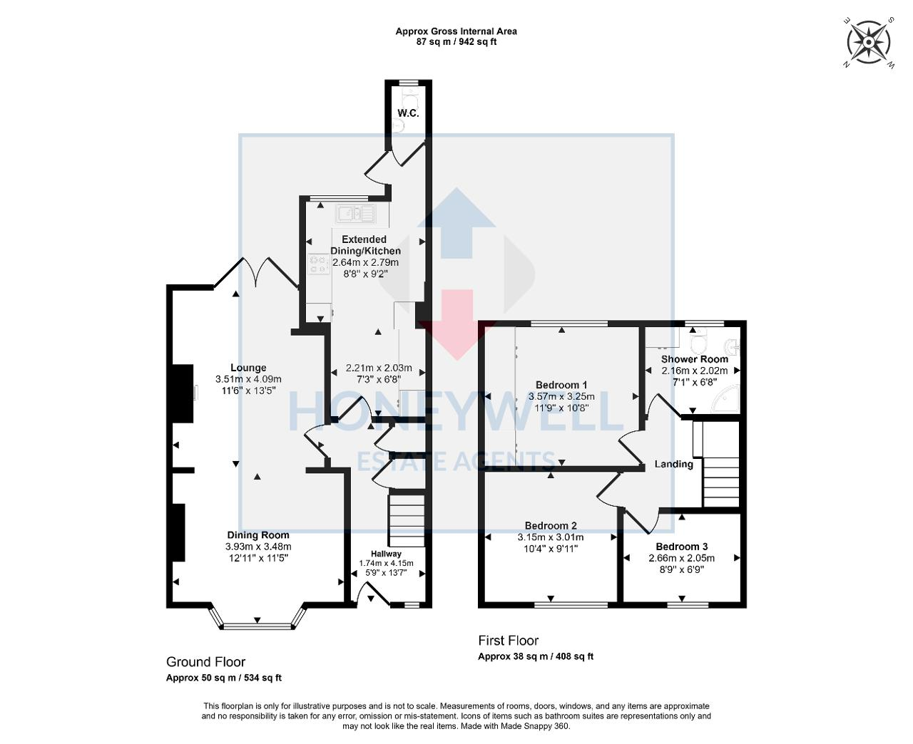 Floorplan of Longsight Avenue, CLITHEROE, Lancashire, BB7 2AN