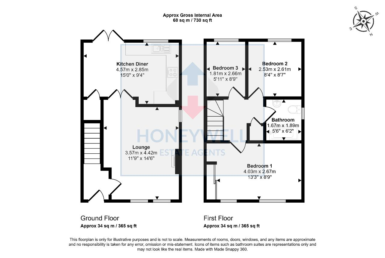 Floorplan of Brown Street, Clitheroe, BB7 1DH