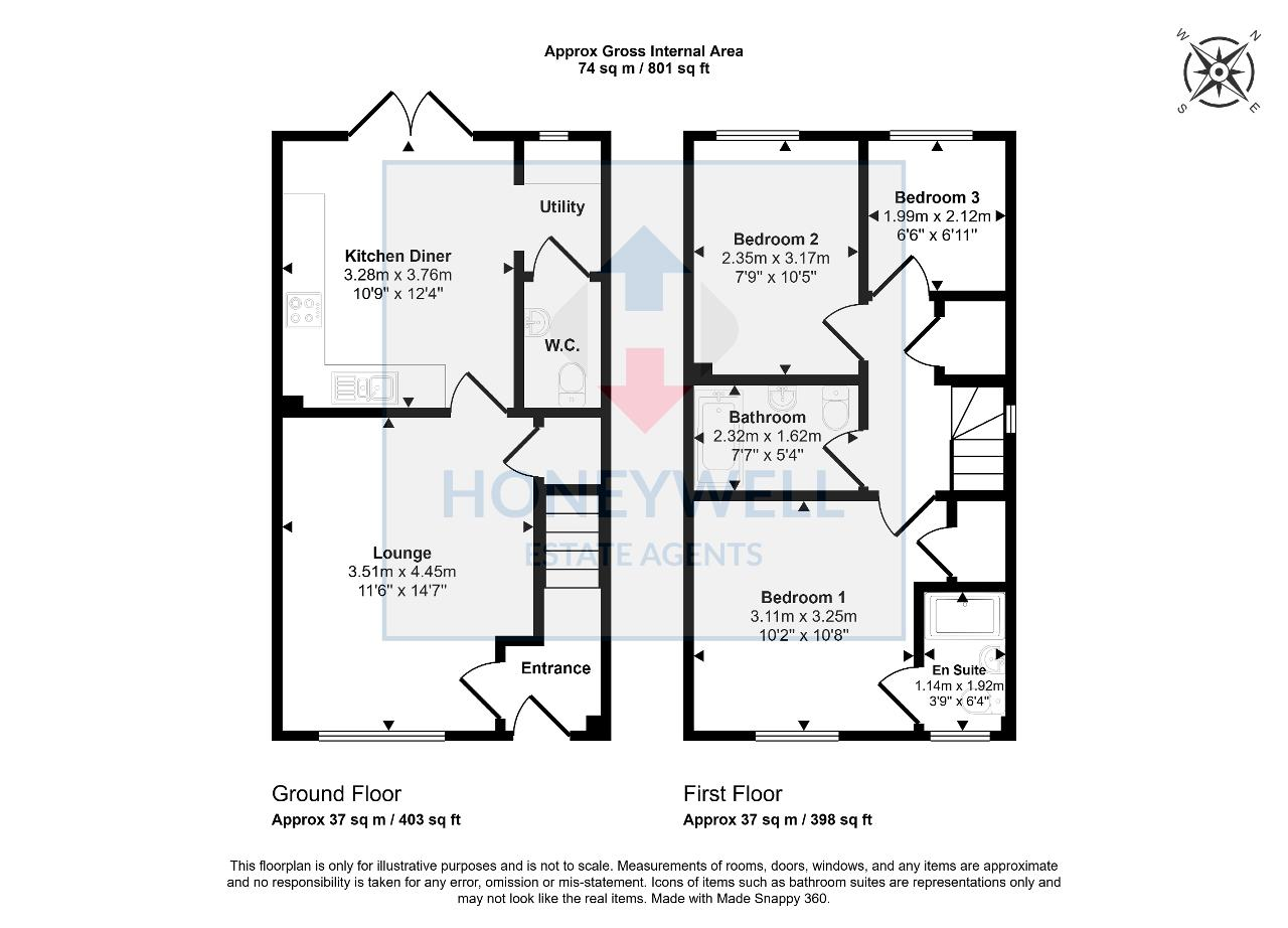 Floorplan of Tarnbrook Drive, Clitheroe, Lancashire, BB7 2SG