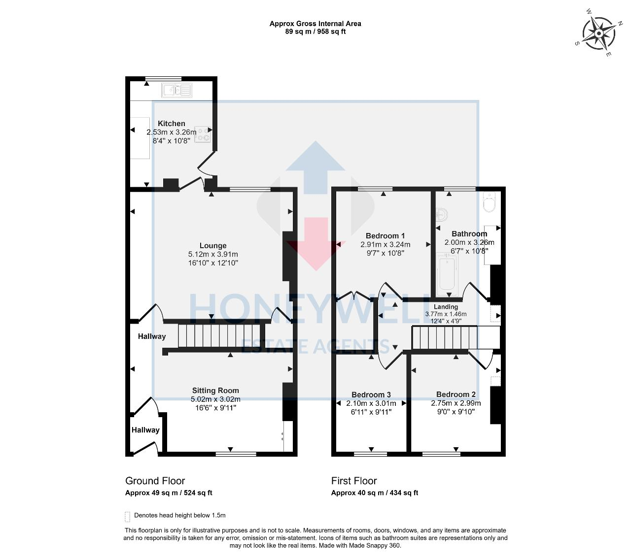 Floorplan of Wilson Street, Clitheroe, BB7 1BH