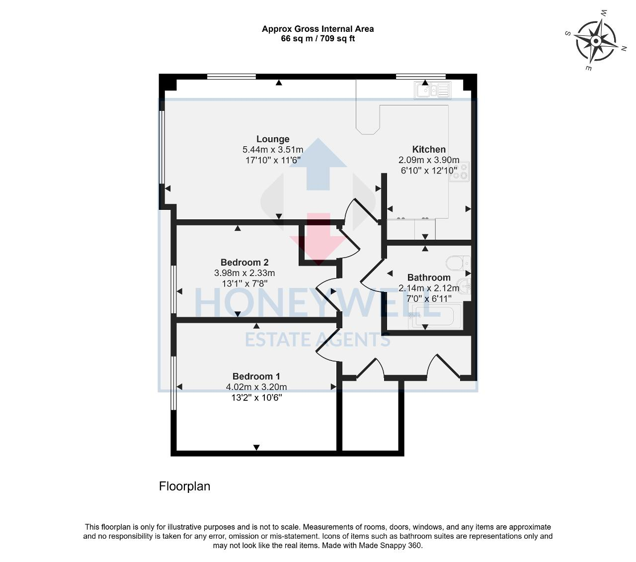 Floorplan of Tintagel Way, Clitheroe, BB7 2RL