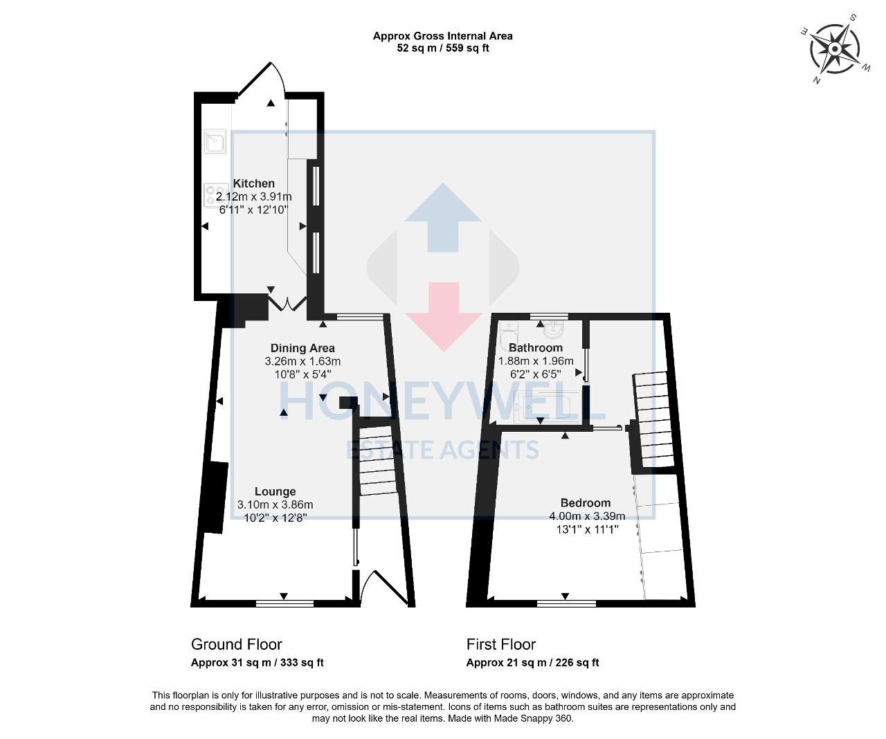 Floorplan of Beech Grove, Chatburn, BB7 4AR
