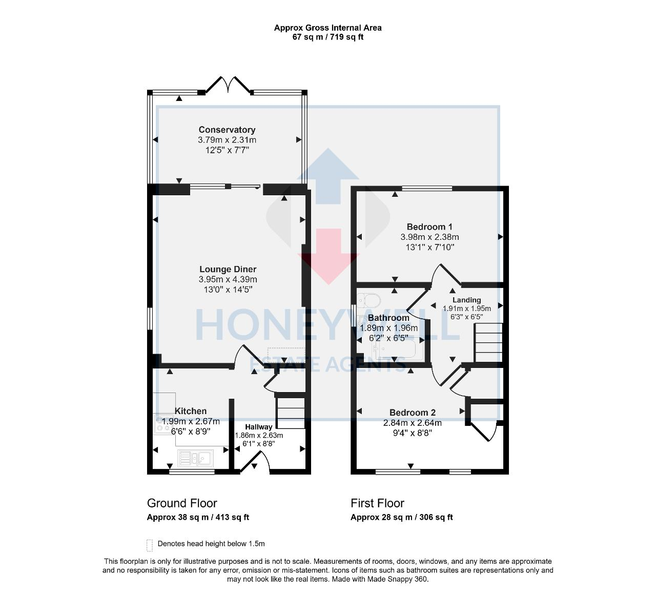 Floorplan of Colthirst Drive, Clitheroe, BB7 2EJ