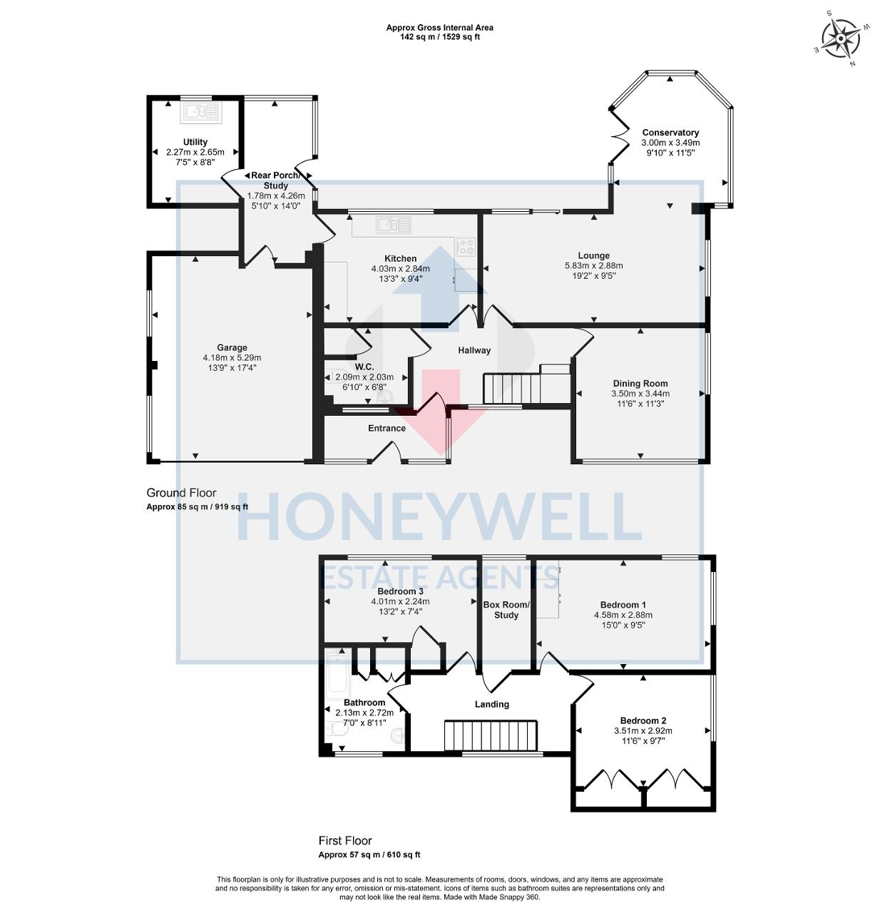 Floorplan of Claremont Drive, Clitheroe, BB7 1JW