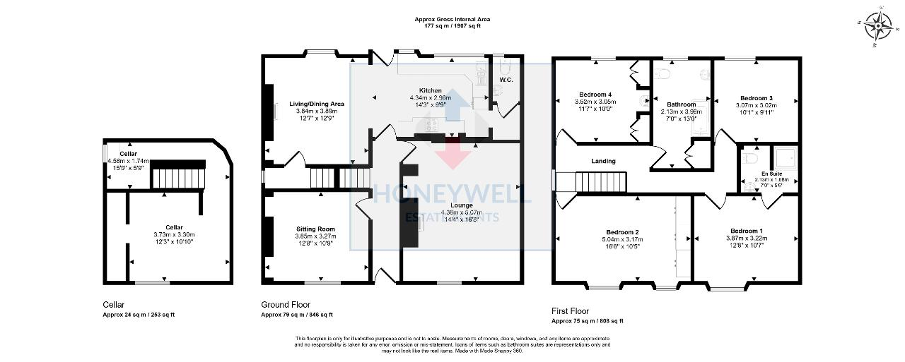 Floorplan of Ribble Lane, Chatburn, BB7 4AG