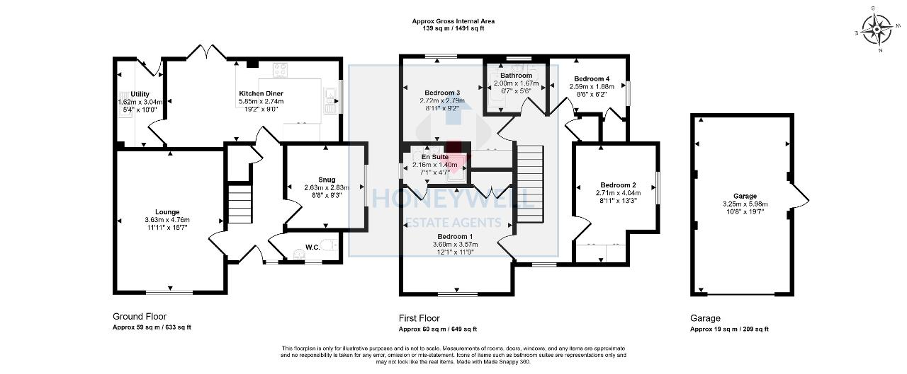 Floorplan of Higher Standen Drive, Clitheroe, Lancashire, BB7 1FT