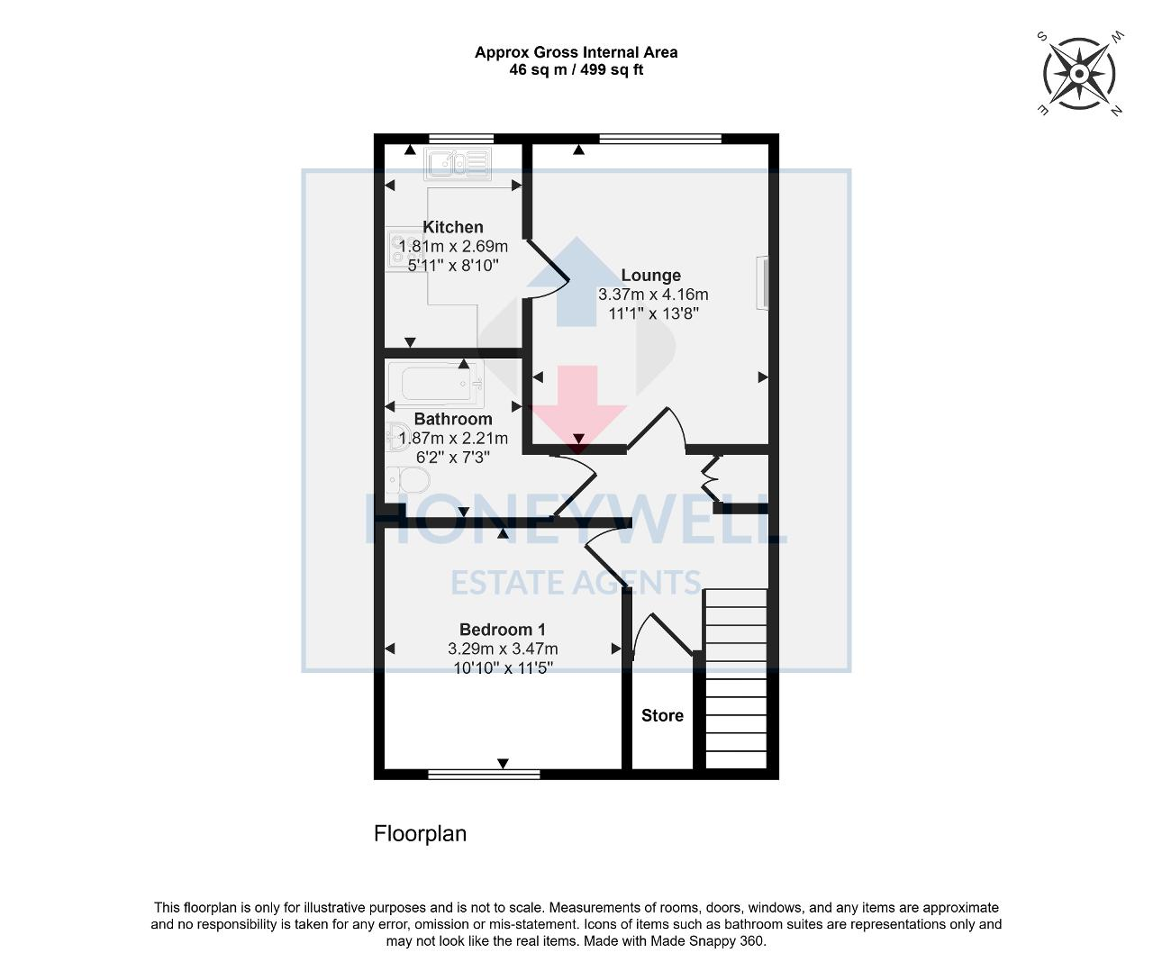 Floorplan of Candlemakers Court, Clitheroe, BB7 1AH