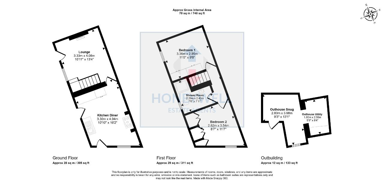 Floorplan of Littlemoor View, Clitheroe, Lancashire, BB7 1HS