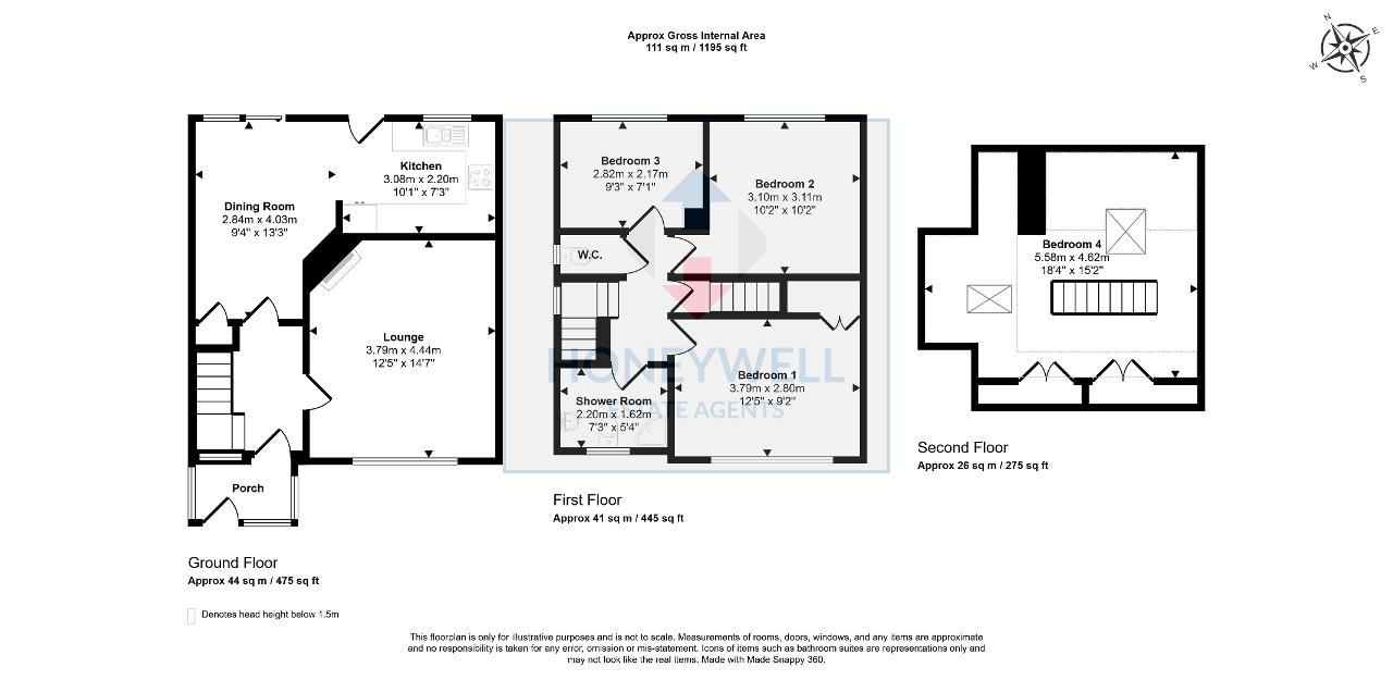 Floorplan of Windsor Avenue, Clitheroe, BB7 2QQ