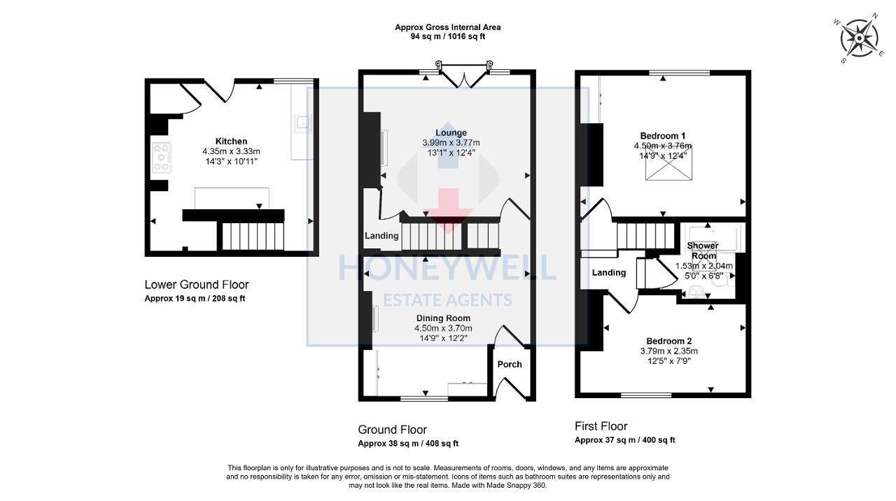 Floorplan of Abbey View, Billington, Clitheroe, BB7 9NS
