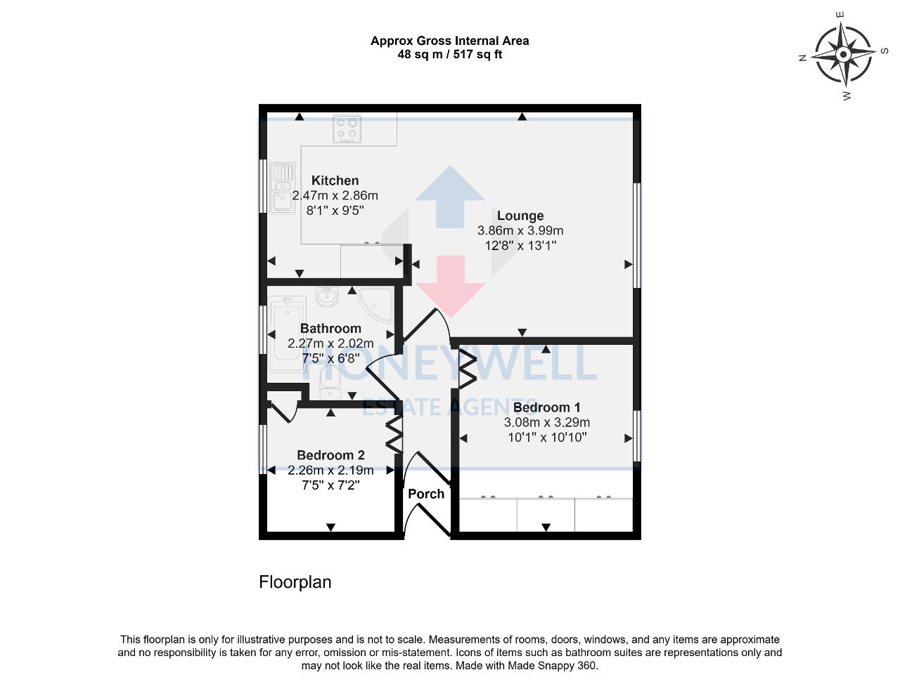 Floorplan of Manorfields, WHALLEY, BB7 9UD