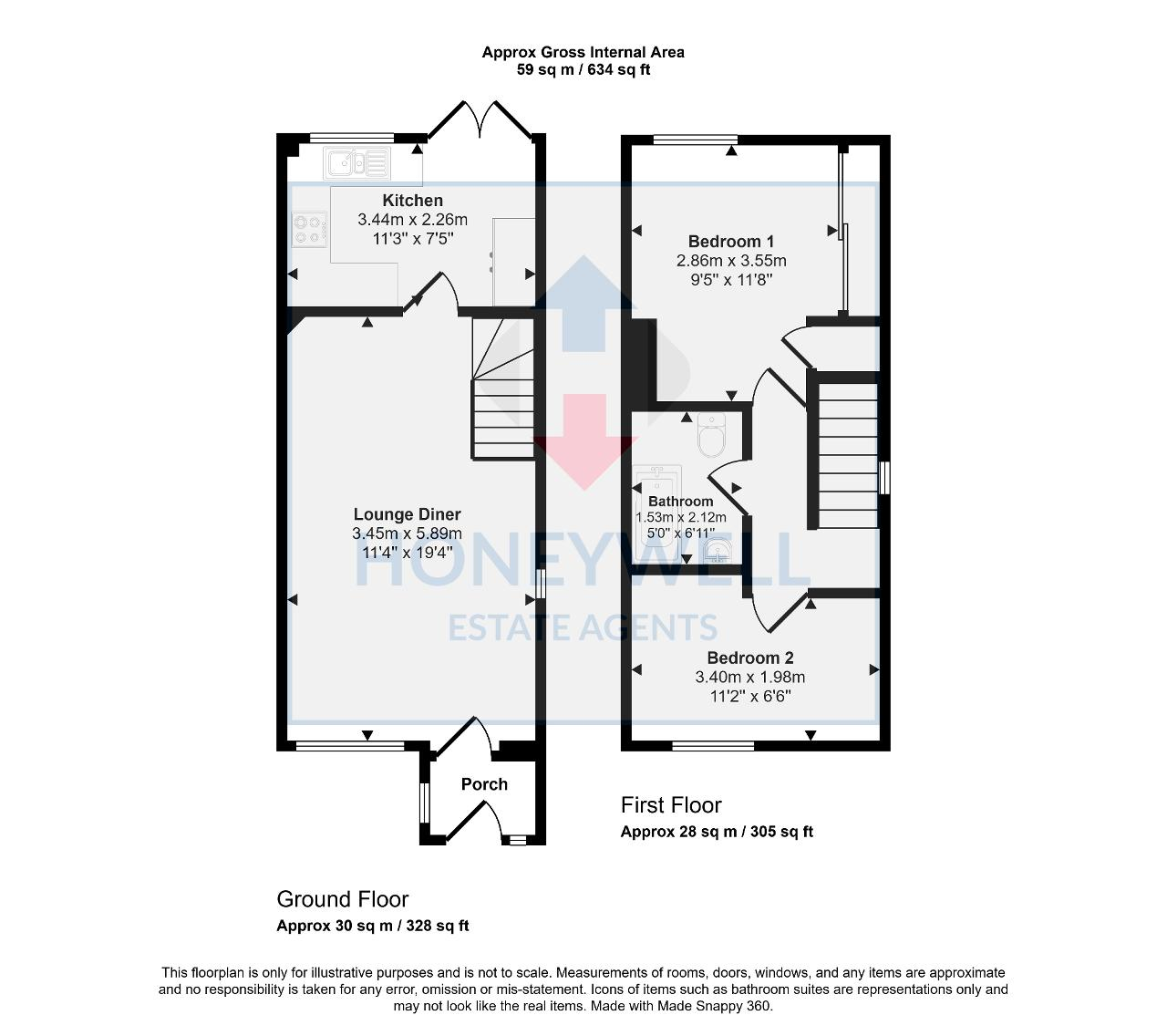 Floorplan of Millbrook Place, Barrow, Clitheroe, Lancashire, BB7 9RB