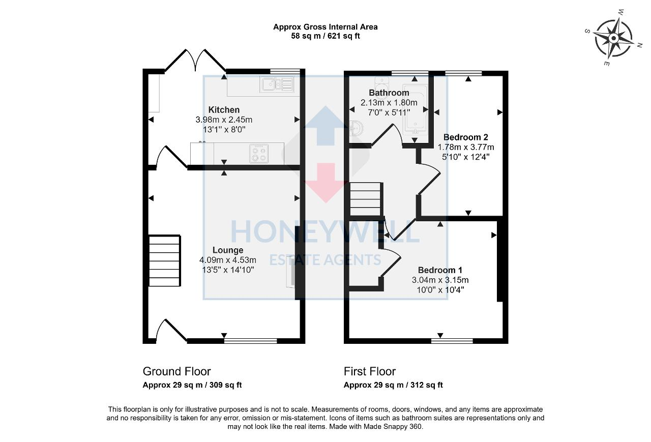Floorplan of Padiham Road, Sabden, BB7 9EW