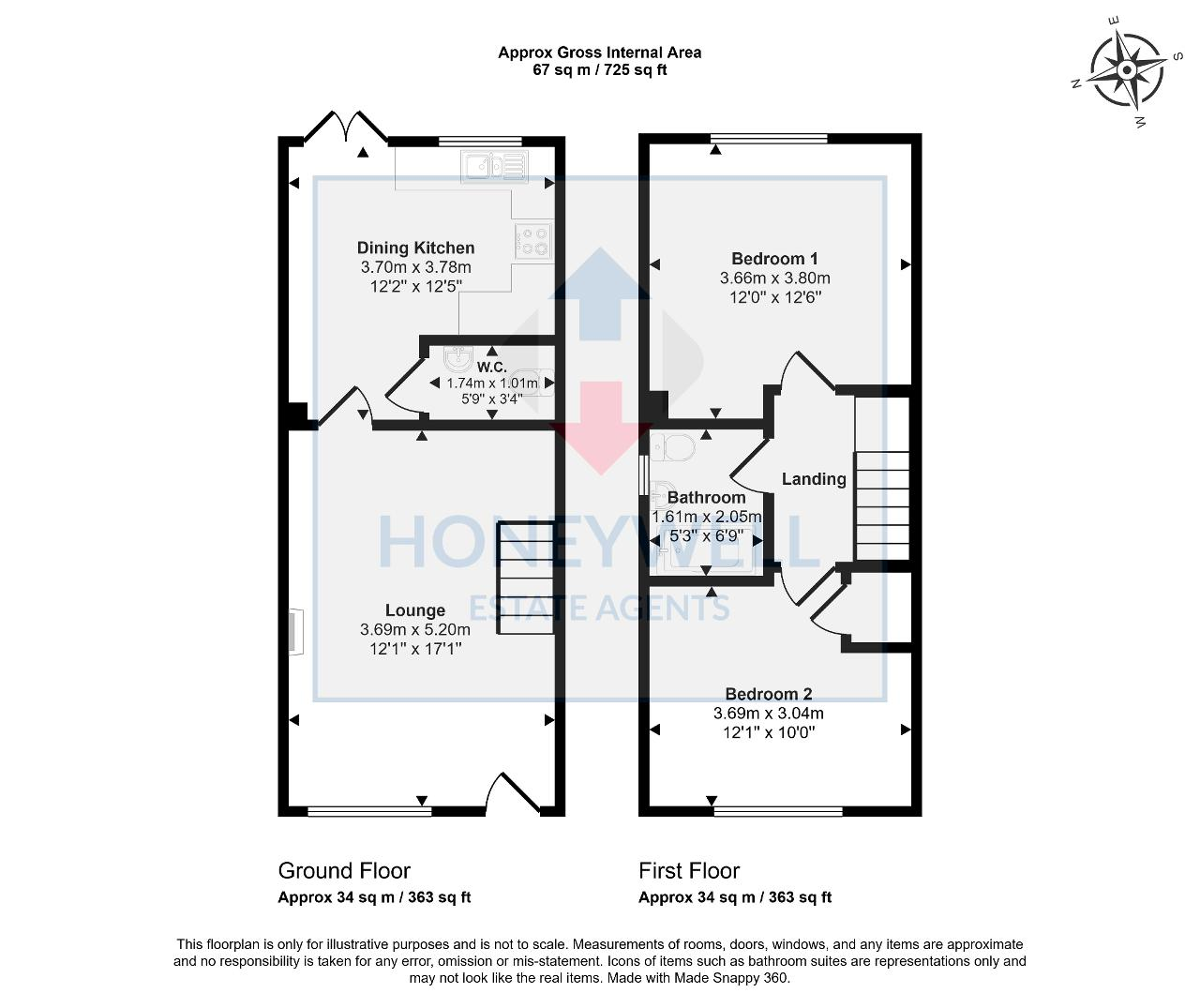 Floorplan of Ashburn Close, Barrow, BB7 9GX