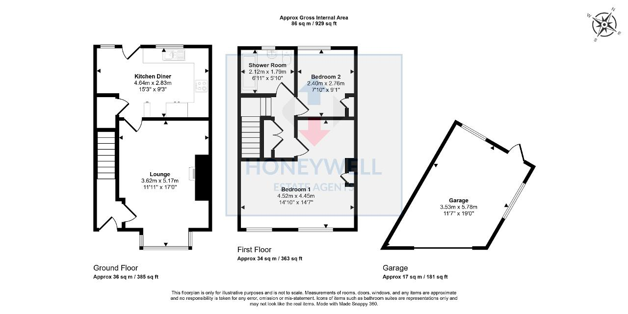 Floorplan of Salthill Road, Clitheroe, BB7 1NU