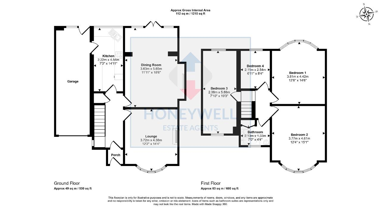 Floorplan of Mitton Road, Whalley, BB7 9RX