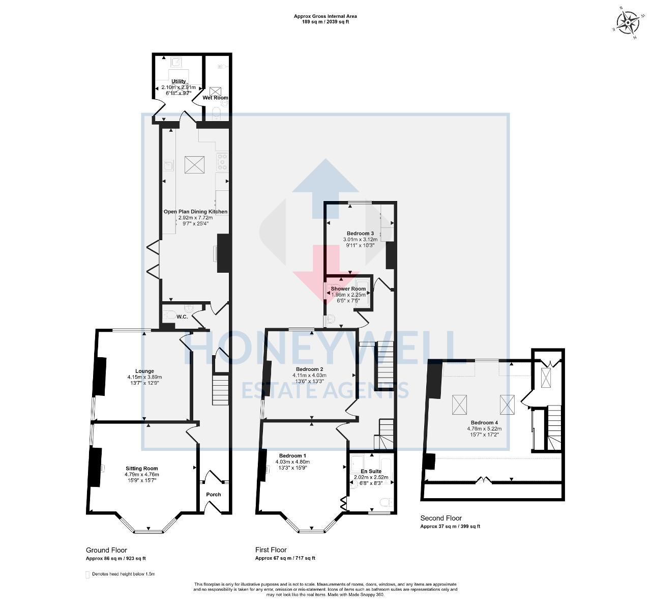 Floorplan of Waddington Road, Clitheroe, BB7 2HN
